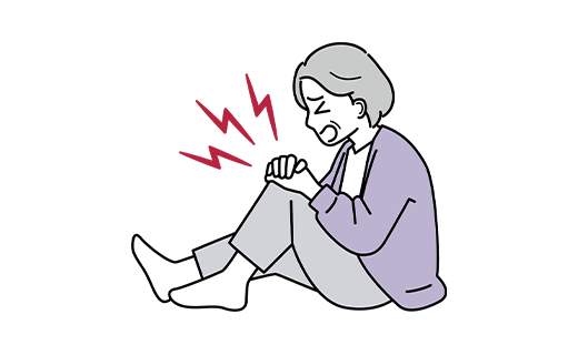 筋力低下と柔軟性の欠如